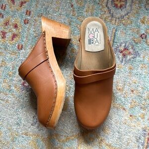 MAGUBA cognac brown Swedish Clogs size 40